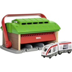 Capannone per locomotive con treno da viaggio 63347400 - Brio en oferta