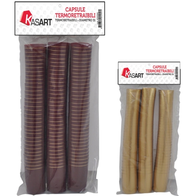 CAPSULE TERMORETRAIBILI PER BOTTIGLIE VINO bordeaux - Ø 31 x h 55 mm