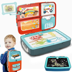 Bakaji - Zaino Lavagna Magnetica e Grafite con Pennarello e Gessetti Giocattolo Bambini precio