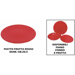 Bighouse It - PIATTO CERAMICA FRUTTA CM.20 ROSSO precio
