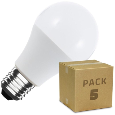 Pack Lampadina LED E27 A60 5W (5 Un.) Bianco Freddo 6000K - 6500K