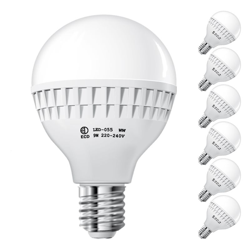 ECD Germany 6 x LED E27 9W Lampada 6000 Kelvin LED Bianco Freddo 584 Lumen 220-240 V Sostituisce una Lampadina Alogena da 60W Lampadine a Risparmio características