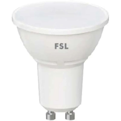 FSL - lampadina led 100° 220-240 volt 25000 ore 6 watt A+ CE GU10 bianco naturale no lif flgu10a6w40k100