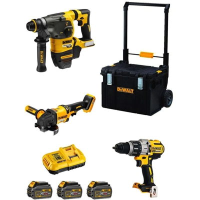 DeWALT Kit FVK381TST3HD-QW 54V/18V (DCH333 + DCD996 + DCG414 + 3 x 6,0 Ah + DCB118 + DS450 DWST1-75668)