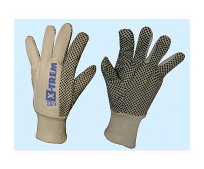 EAC - Guanti da Lavoro in tela cotone puntinata - Taglia XL - EN388 1121 Conf. 12 Paia