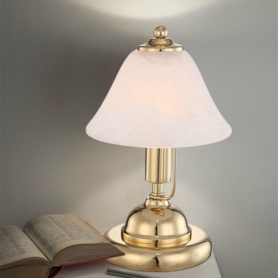 Lampada da tavolo in ottone Touch Night Light Set luce alabastro in vetro con lampadine a LED