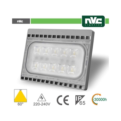proiettore per esterni slim 220-240 volt 30 watt A+ CE IP65 bianco caldo grigio no lif nvd103s30w30k
