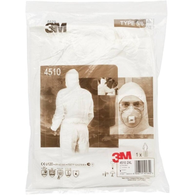 Tuta Protezione - 4532+ Taglia L, Bianco - 3M