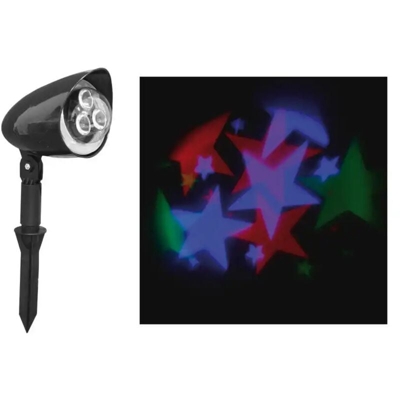 Faretto Faretto Proiettore Led Stelle Laser 3D Multicolore Distanza 10 Metri