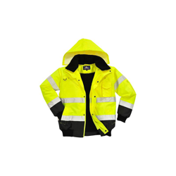 Portwest - Bomber Bicolore alta visibilità | XXL - YeBk - NEUTRO (SENZA PERSONALIZZAZIONE) - Yellow Black en oferta