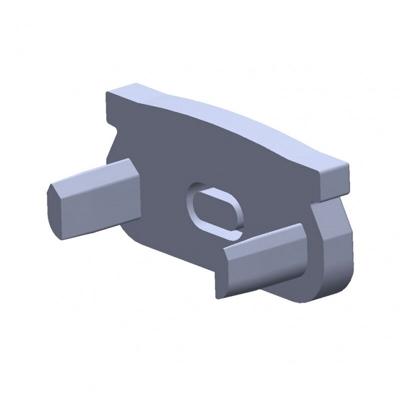 Tappo Di Chiusura Profilo Genere ECO P01 | Plastica Nero-Con Pero Estraibile (LL-12-1184-01)