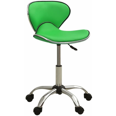 vidaXL Sgabello da Salone Spa Verde in Similpelle - Verde