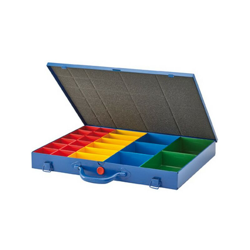 FP - Armadietto Metallico 23 Scatole Di Plastica Intercambiabili, Dimensioni: 440 X 330 X 50 Mm precio