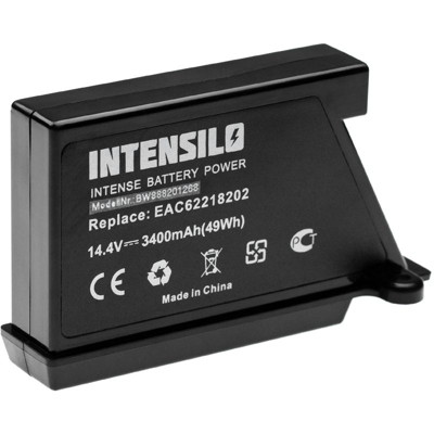 batteria compatibile con LG HomBot VR9624PR, VR9627PG, VR9647PS, VRD710RRC, VSR9640PS aspirapolvere home cleaner (3400mAh, 14.4V, Li-Ion) - Intensilo