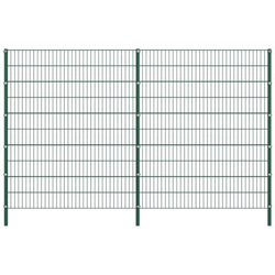 Pannello Di Recinzione Con Pali In Ferro 3,4x2 M Verde características