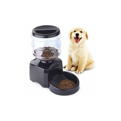 Mangiatoia automatica per gatti e cani, con timer, display LCD e registrazione vocale - Petinn
