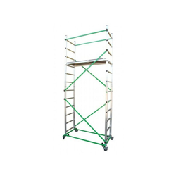 Trabattello Altezza Lavoro 4.75 mt Alluminio + Ferro Ponteggio Lavori Esterno en oferta