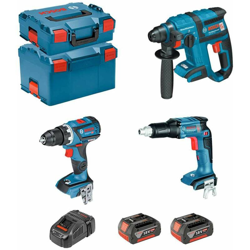 BOSCH Kit ECL3P2BEC2 (GSR 18V-EC TE + GBH 18V-EC + GSR 18V-60C + 2 x 5,0Ah + GAL1880CV + L-Boxx 136 + L-Boxx 238) en oferta