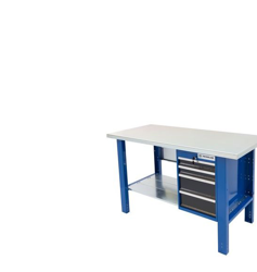 Tecnolam - Banco da lavoro Werkmeister 1500 4 Cassetti (420*615*565) Piana in Legno di Faggio precio