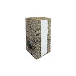 Torre per grattare in Rattan, Quadrata, con 2 Fori - Happy-house características