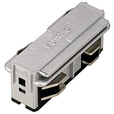 Eutrac 145564 Componente per sistema su binario ad alta tensione Connettore dritto Grigio-Argento