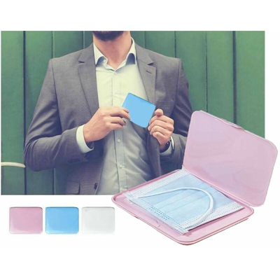 Porta mascherina tascabile custodia rigida astuccio bambini contenitore igienico