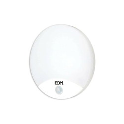 Lampada da parete rotonda con sensore LED 15W 6400K 1250 Lumen 250x49mm - EDM en oferta