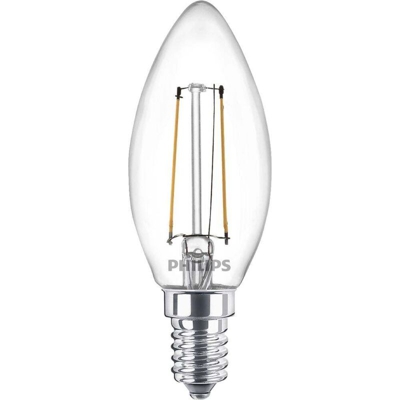 LED (monocolore) Classe energetica: A++ (A++ - E) Philips Lighting Classic 78205400 E14 Potenza: 2 W Bianco caldo