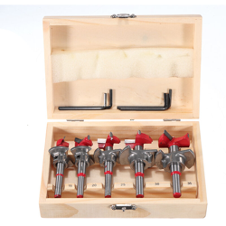 Drillpro Set di punte da trapano Forstner da 5 pezzi 15 20 25 30 35mm Fresa a coclea per lavorazione del legno Chiave esagonale Sega a tazza per características