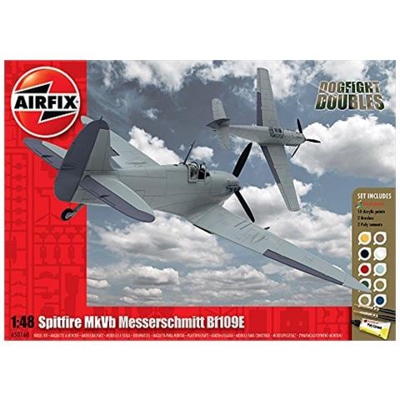 Supermarine Spitfire Mkvb Messerchmitt Dogfight Gift Model Set