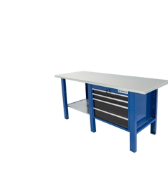 Tecnolam - Banco da lavoro Werkmeister 2000 1 modul da 4 Cassetti (720*615*565) Piana in Legno di faggio precio