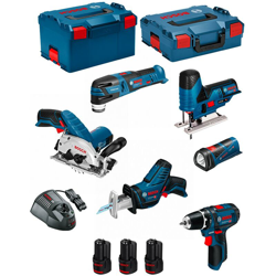 BOSCH Kit 12V BMK6-28CD3 (GSR 12V-15+GKS 12V-26+GST 12V-70+GOP 12V-28+GSA 12V-14+GLI 12V-80+3 x 2,0Ah+GAL1230CV) precio