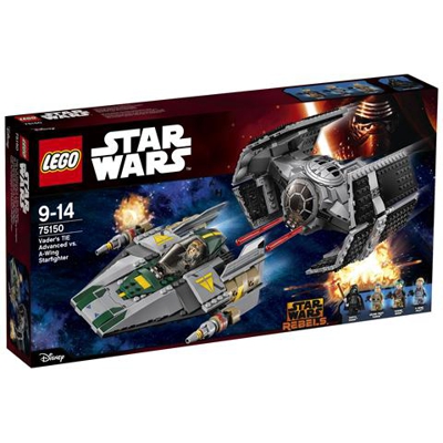 75150 Tie Advanced Di Vader Contro A-Wing Star