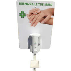 Dispenser Manuale One Touch Ricaricabile per Soluzione Disinfettante Lavamani in Gel Detergente Antibatterico e Sanificante. Capacit ml 500 características