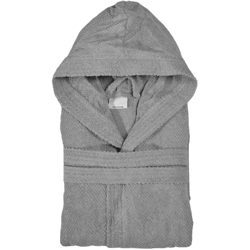 Inbagno - Accappatoio 100% cotone grigio taglia L con cintura tasche e cappuccio en oferta