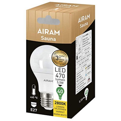 4711528 LAMPADINA LED PER SAUNA ALTE TEMPERATURE 60? 55W 470 LUMEN 5,5 W LUCE CALDA 2800?K - Bot Lighting
