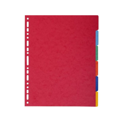 Exacompta 2606E divisore Multicolore Cartoncino 6 pezzo(i) características