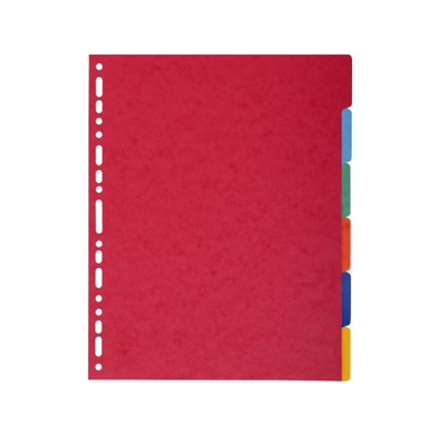 Exacompta 2606E divisore Multicolore Cartoncino 6 pezzo(i)
