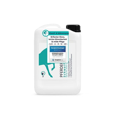 Spray per cavalli e cavalli, 0,5 l, 1 l & 3 l, lucentezza brillante, pettinabilitÃ leggera e cura delicata - Pferdepflege24