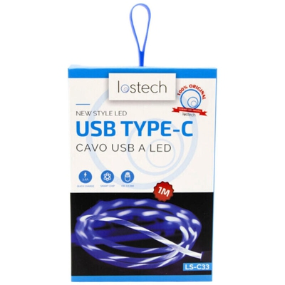 -senza Marca/generico- - 1 PZ Di CAVO LED TYPE C CARICA RAPIDA CM.100