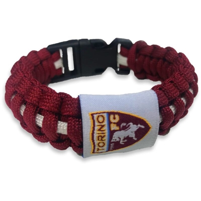 Tex Family - BRACCIALETTO UFFICIALE TORINO FC IN CORDA INTRECCIATA e cartolina TORINO È