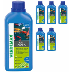 Boxlum - Verdemax 6 flaconi di anticloro per laghetti ciascuno da 250 ml precio