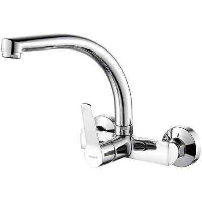 M16326 - Griferia de Cocina de Pared Latón,Plata - Ibergrif