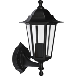 I-watts Outdoor Lighting - Applique a lanterna da esterno, montaggio a parete sul lato inferiore, colore nero, attacco lampada E27 per potenza precio