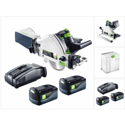 Festool TSC 55 Li REB-Basic Sega ad affondamento a batteria in valigetta SYSTAINER ( 561737 ) + 2x Batterie BP 18V Li 6,2 Ah + Caricabatterie SCA 8 características