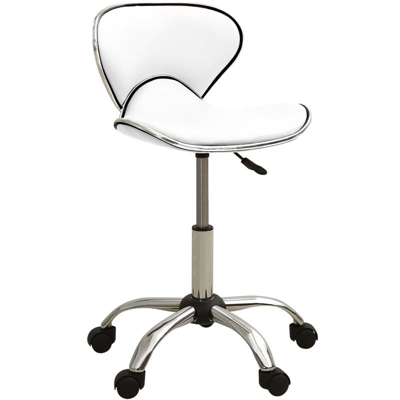 vidaXL Sgabello da Salone Spa Bianco in Similpelle - Bianco