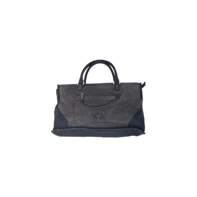 Montevideo Tote Bag 006 999 Black 33x22x17 - La Martina