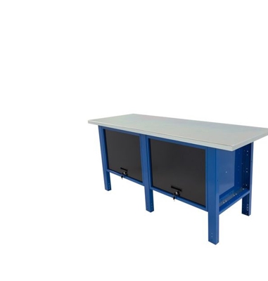 Tecnolam - Banco da lavoro Werkmeister 2000/2 cassettoni con anta basculante piana in Legno di Faggio