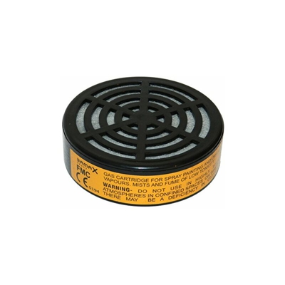 BX-FILTER Cartuccia Filtro per respiratore/Maschera Anti-Gas e polveri, Grigio/Nero - Bamax