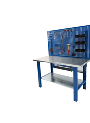 Tecnolam - Banco da lavoro Werkmeister 1500 1 Cassetto centrale -pannello portautensili linea profi piana in Legno características
